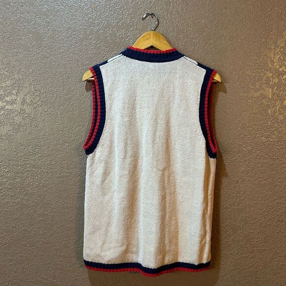 Silk Collection Vintage American Flag Patriotic Women’s Large Hong Kong Sweater - Picture 2 of 7